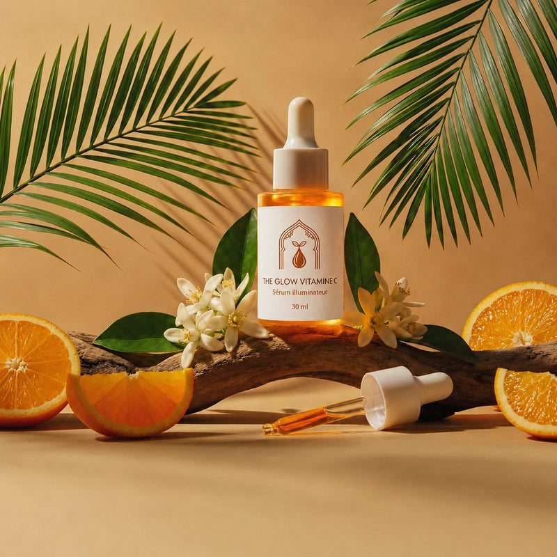 Sérum à la vitamine C en flacon compte-gouttes ambré, 50 ml