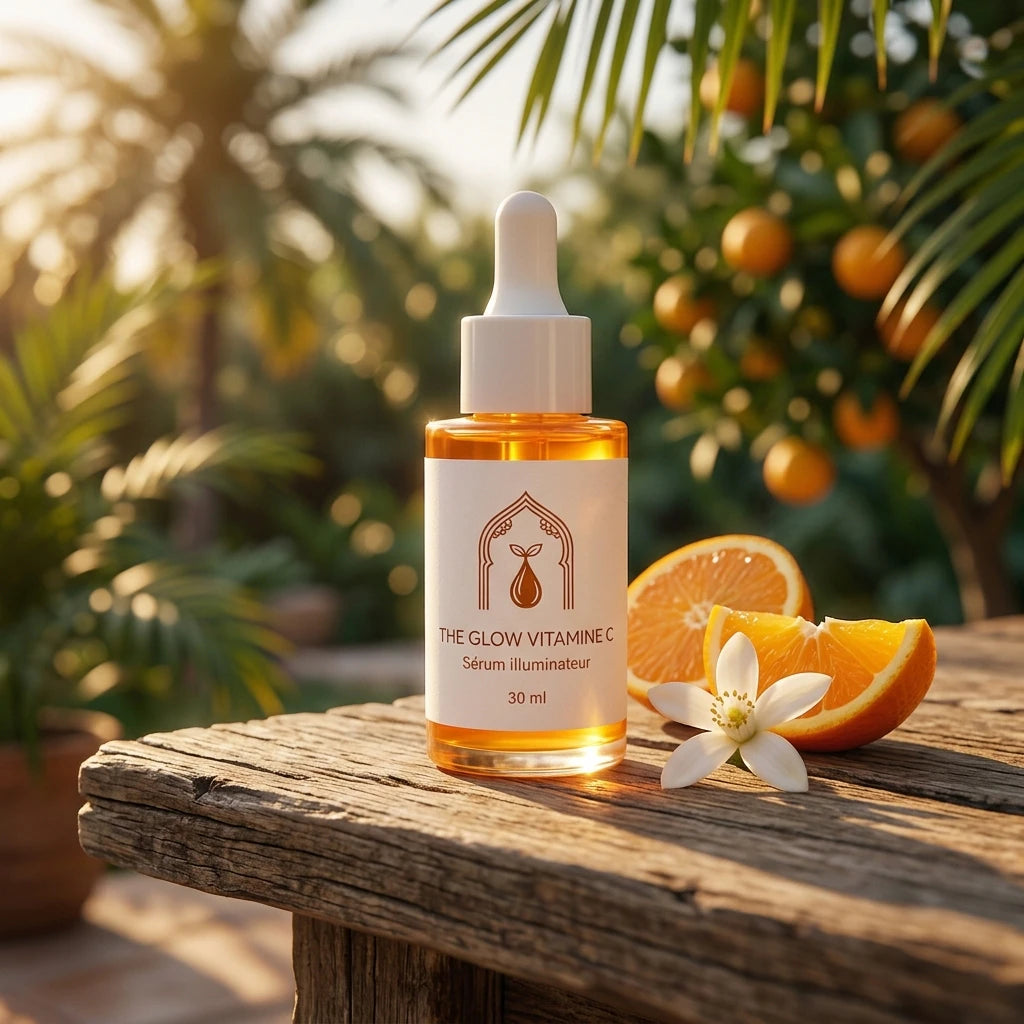 Sérum à la vitamine C en flacon compte-gouttes ambré, 30 ml
