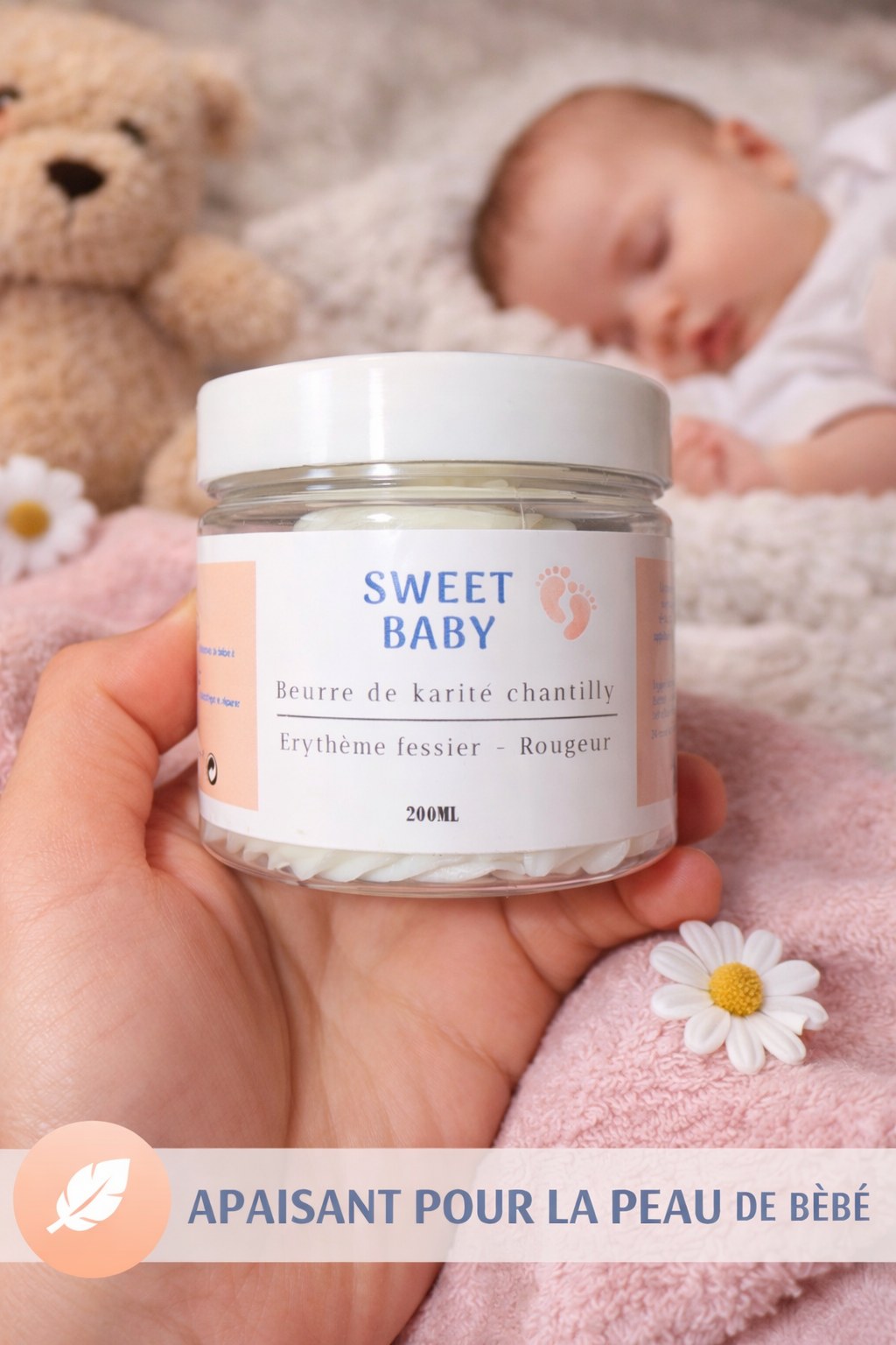 Beurre de karité TAYIB Sweet Baby, soin doux pour bébé